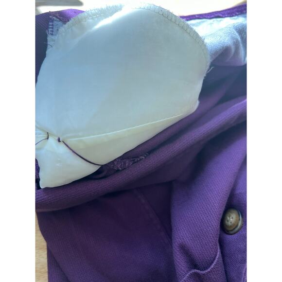 1980s-1990s Vintage Segrets Cotton Corduroy Button Down Jacket Purple Large JL - Picture 7 of 9